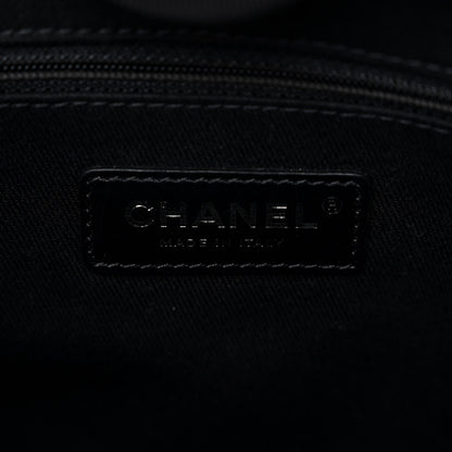 Chanel Mixed Fibers Calfskin Mini Deauville Tote Black White 6 of 10