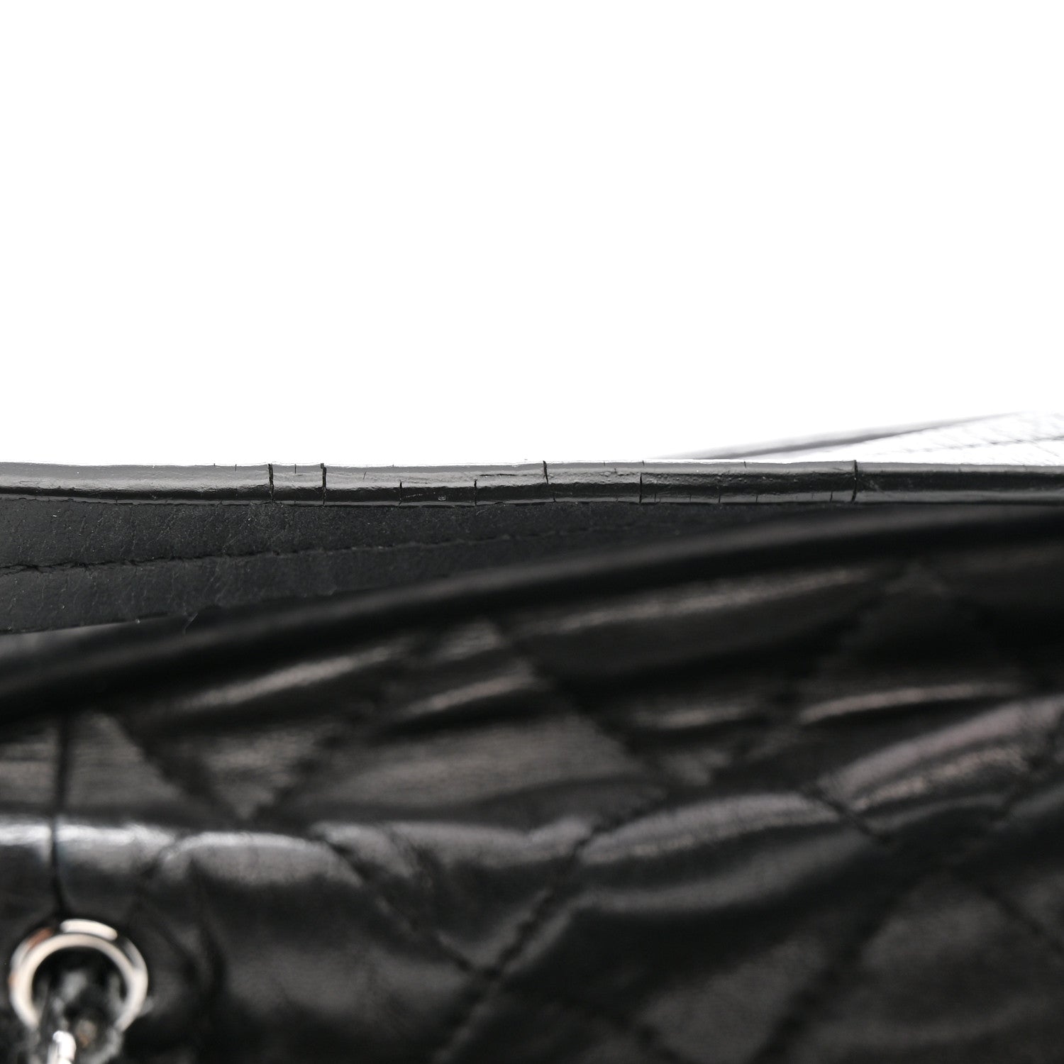 Chanel Lambskin Quilted Sharpei Frame Tote Black 13 of 16