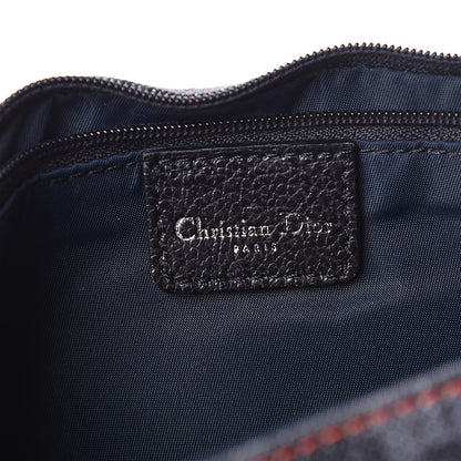 Christian Dior Denim Monogram Flight Messenger Bag Blue 6 of 9