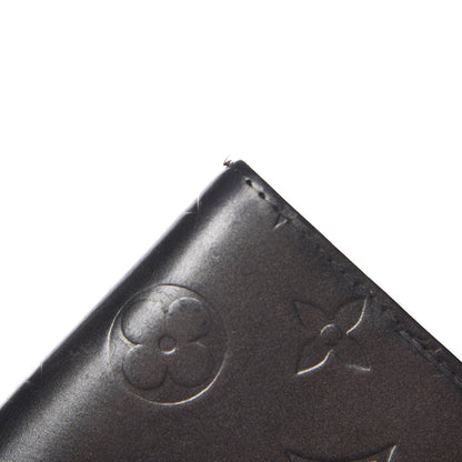 Louis Vuitton Mat Monogram Small Ring Agenda Cover Black 11 of 11