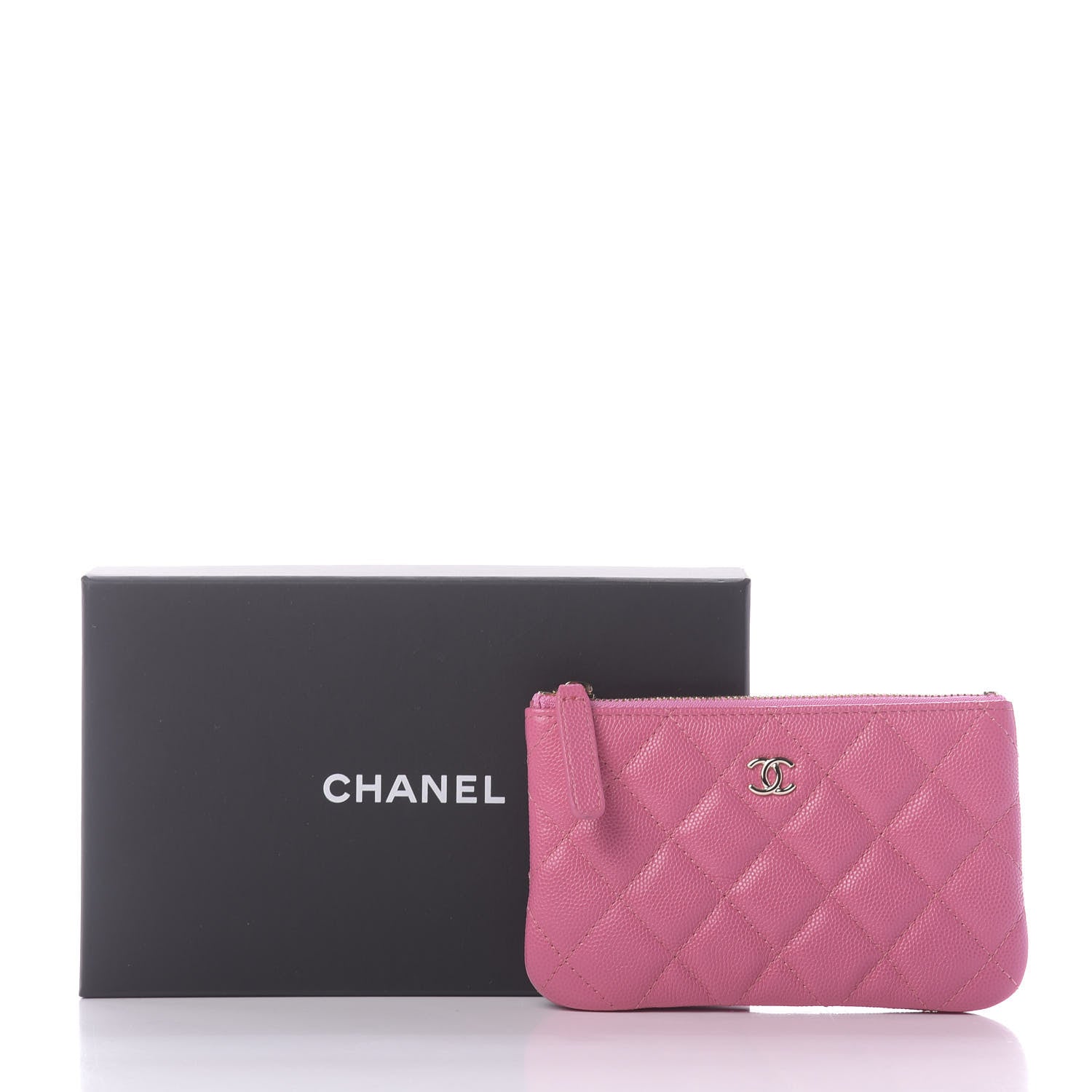 Chanel Caviar Quilted Small Cosmetic Case Pink 10 of 10