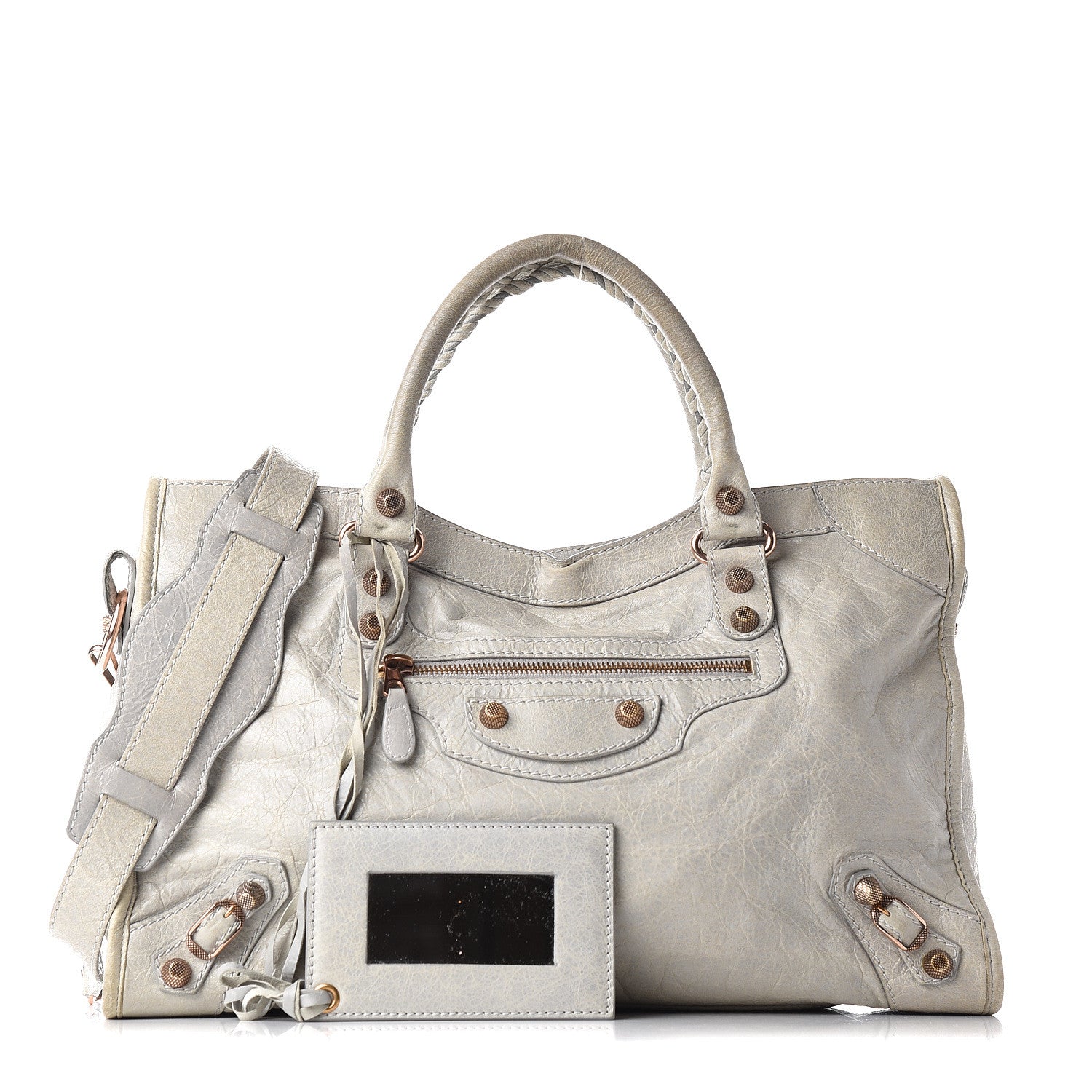 Balenciaga Agneau Giant 12 Rose Gold Hardware City Gris Ciment 1 of 9