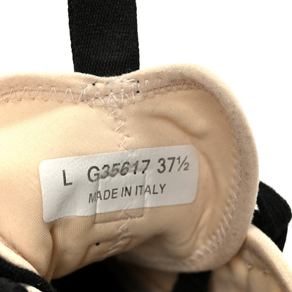 Chanel Velvet Calfskin Mixed Fibers CC Sneakers 37.5 Beige 9 of 10