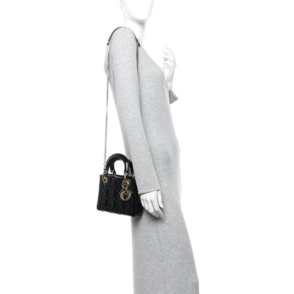 Christian Dior Patent Cannage Mini Lady Dior Black 2 of 13