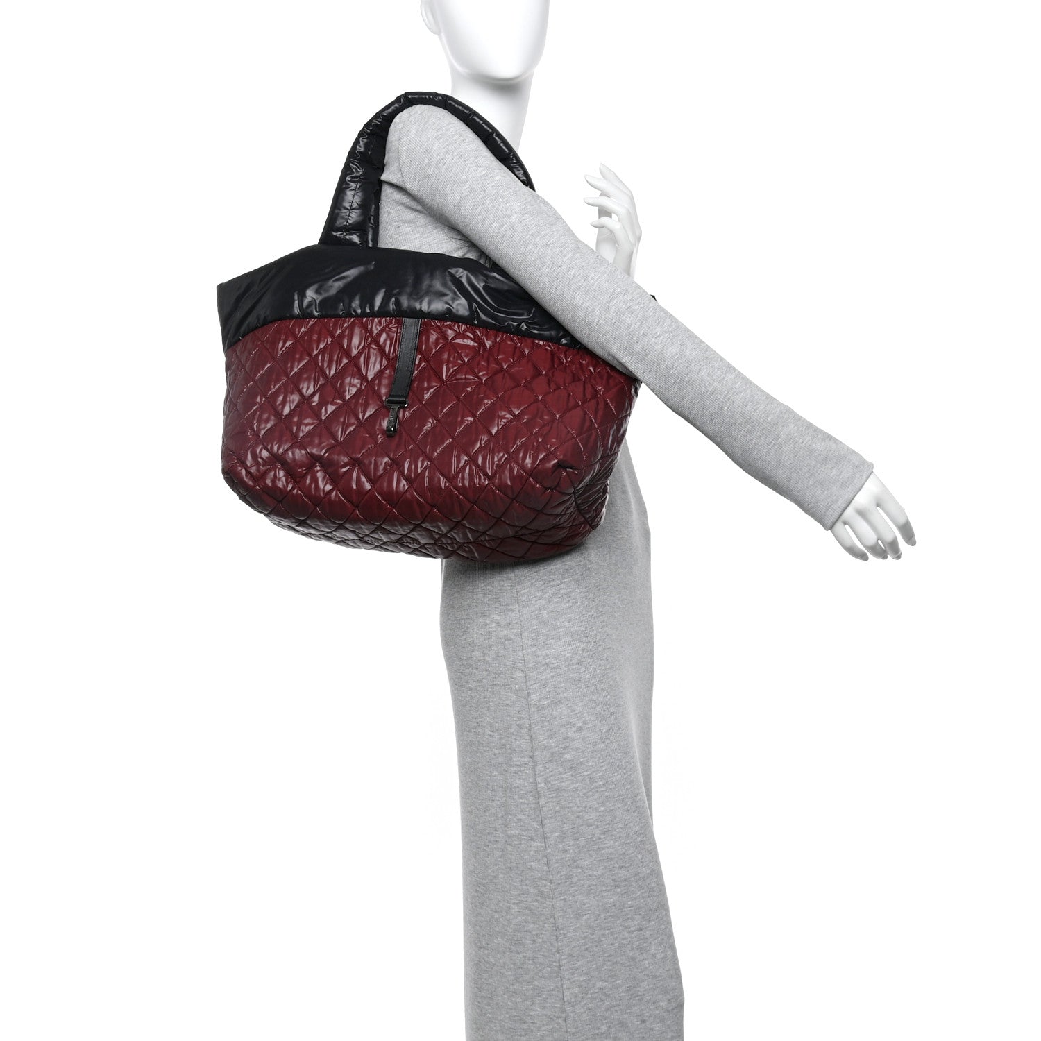 Chanel Nylon Quilted Medium Coco Cocoon Reversible Tote Black 2 of 17