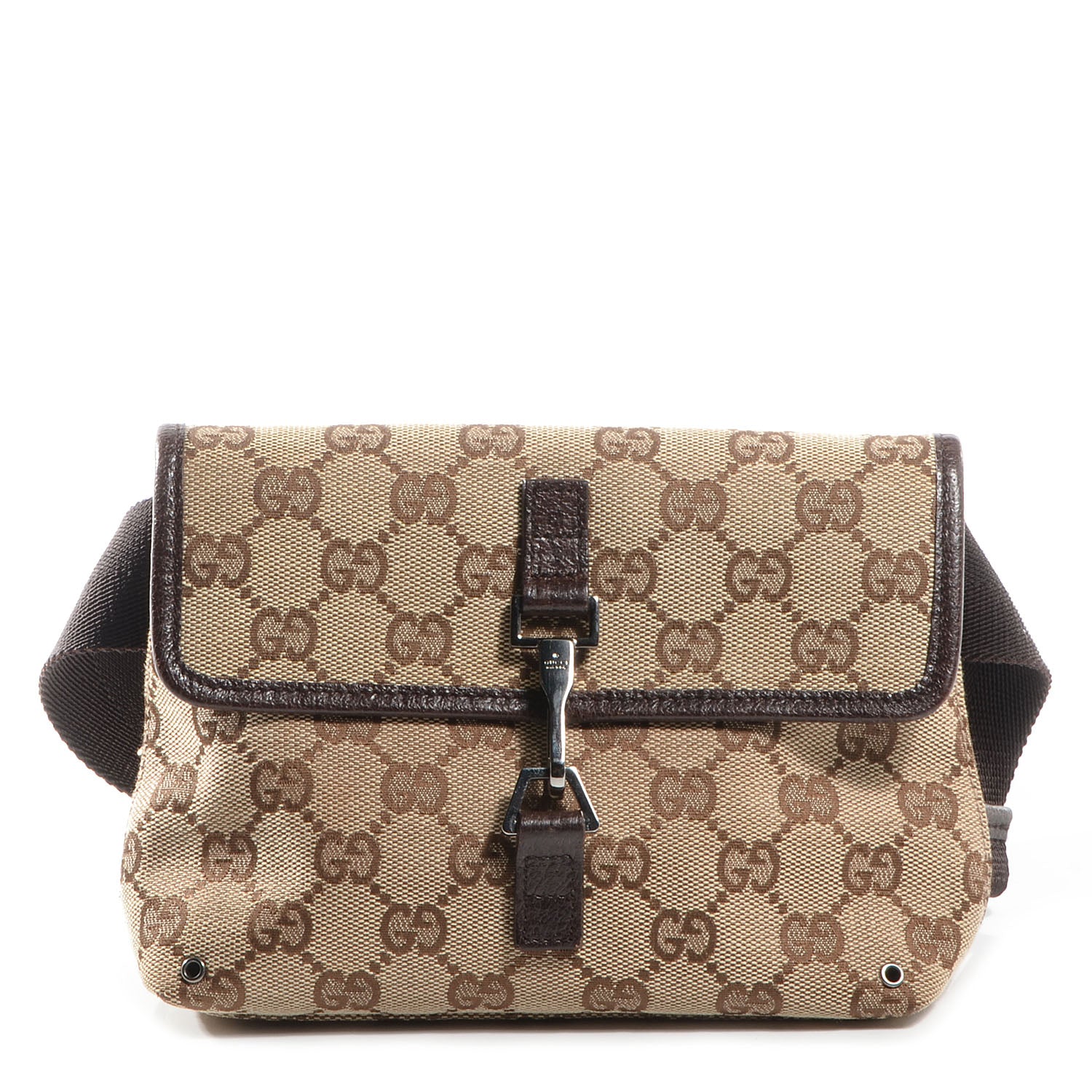 Gucci GG Monogram Flight Belt Bag Dark Brown 1 of 8