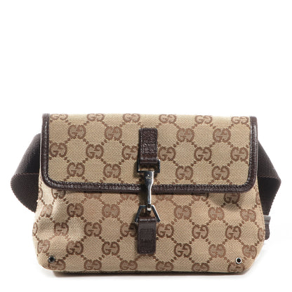 Gucci GG Monogram Flight Belt Bag Dark Brown 1 of 8