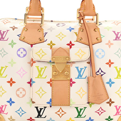 Louis Vuitton Monogram Multicolor Speedy 30 White 7 of 10