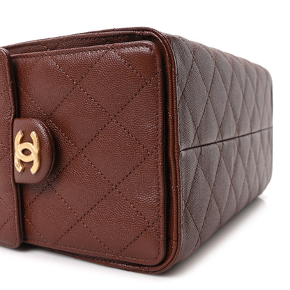 Chanel Caviar Quilted Small Chanel 25 Handbag Brown 9 of 11