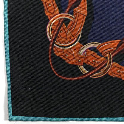 Louis Vuitton Silk Square Handle Me Scarf Bleu 4 of 5