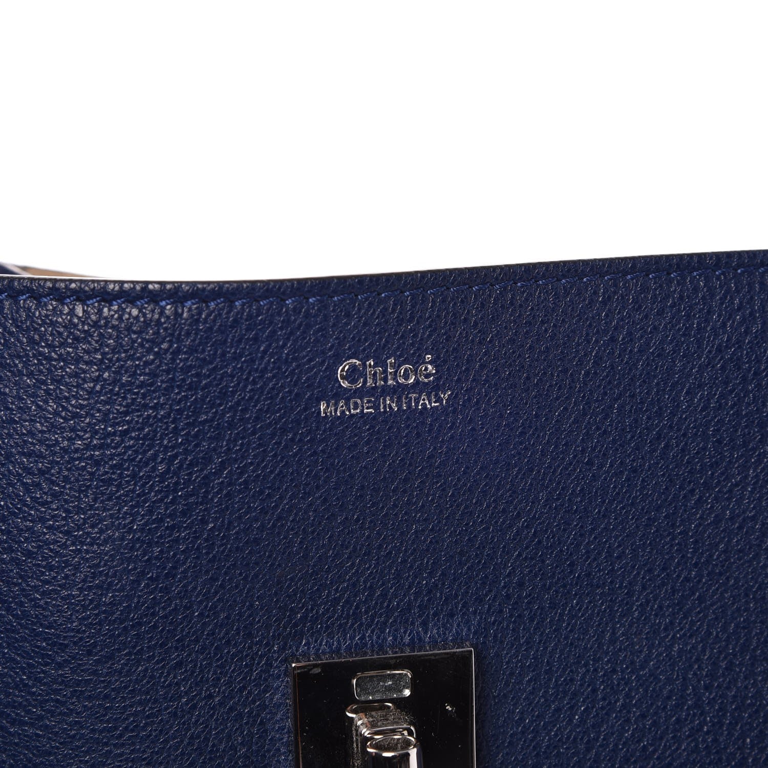 Chloe Grained Lambskin Mini Drew Shoulder Bag Royal Navy 5 of 6