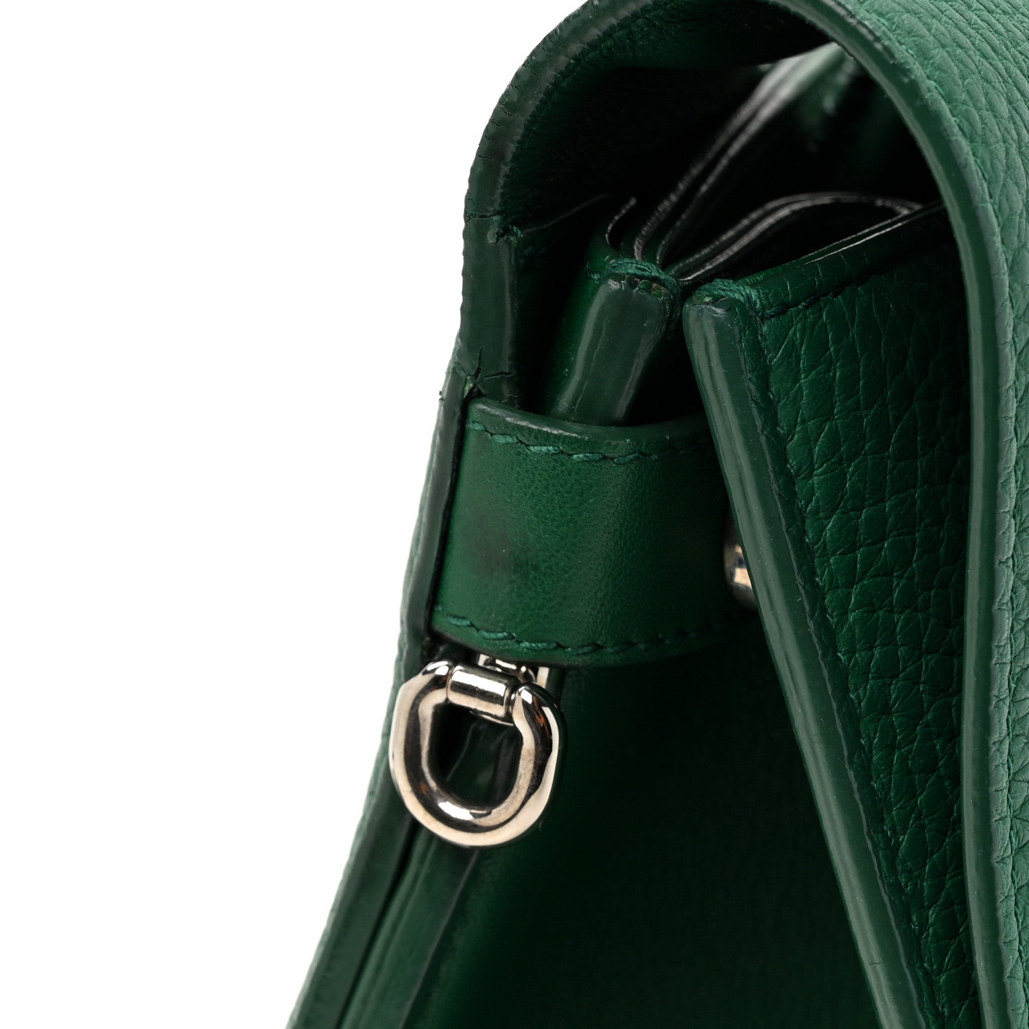 Christian Dior Grained Calfskin Diorever Flap Green 13 of 17