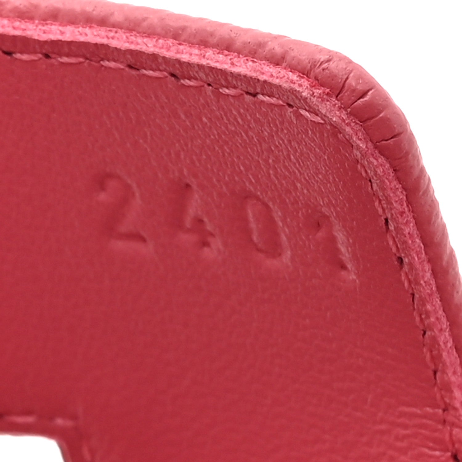 Hermes Epsom Oran Sandals 41.5 Rouge Azalee 9 of 10