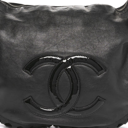 Chanel Calfskin Modern Chain Rhodoid Hobo Black 8 of 11