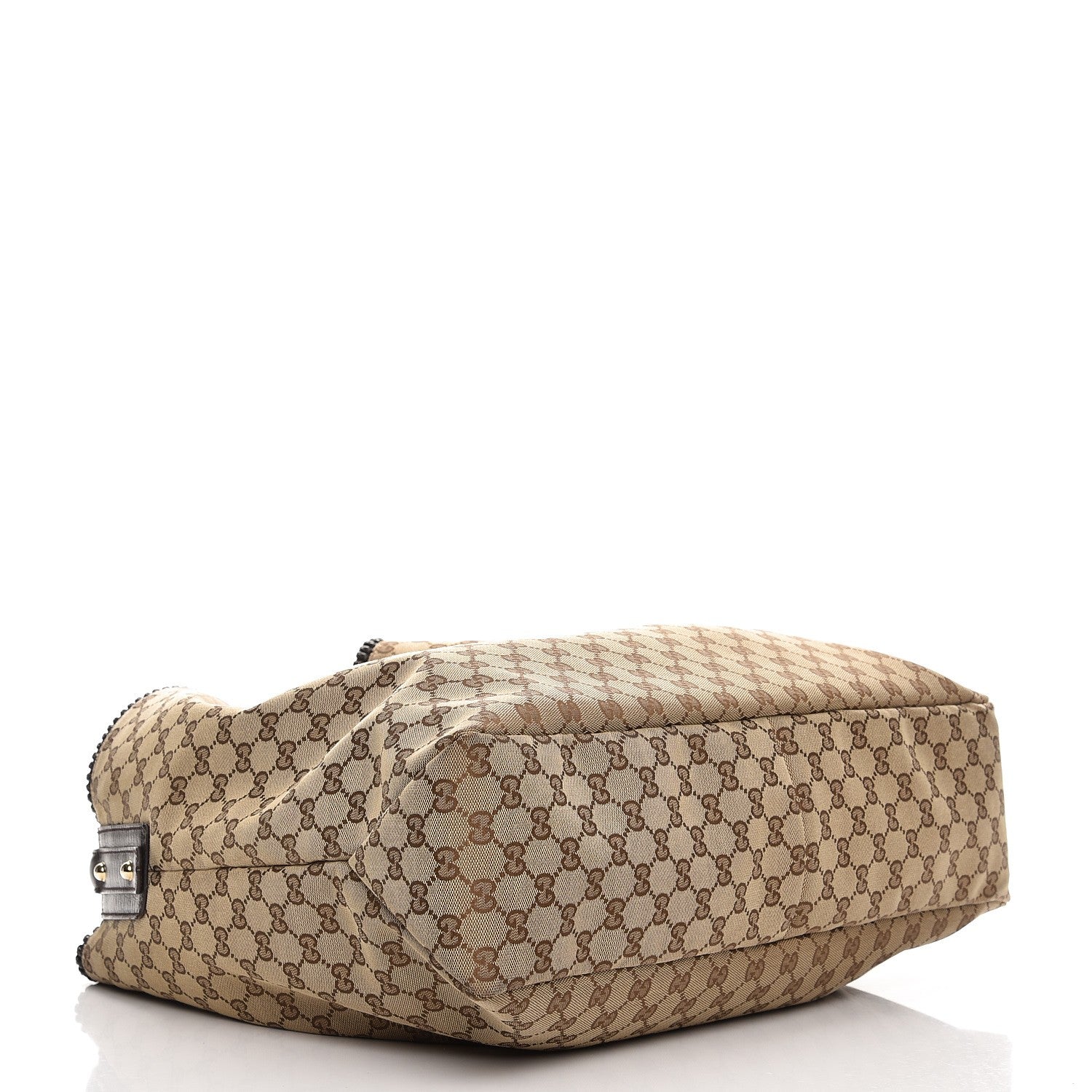 Gucci Monogram Large Horsebit Chain Hobo Dark Brown 4 of 9