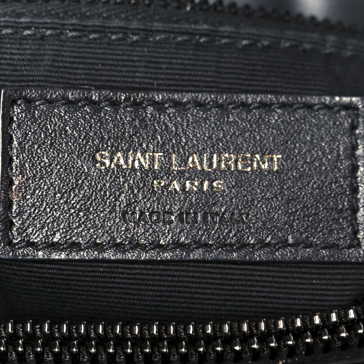 Calfskin Y Quilted Monogram Monochrome Medium Loulou Chain Satchel Black