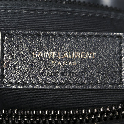 Saint Laurent Calfskin Y Quilted Monogram Monochrome Medium Loulou Chain Satchel Black 6 of 11