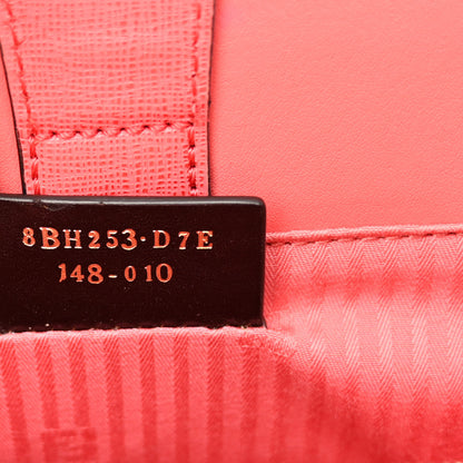 Fendi Vitello Elite Flamingo Petite 2Jours Tote Rosa Exstasy 7 of 12