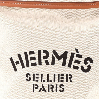 Hermes Toile Swift Maline Bag Gold Craie 7 of 10