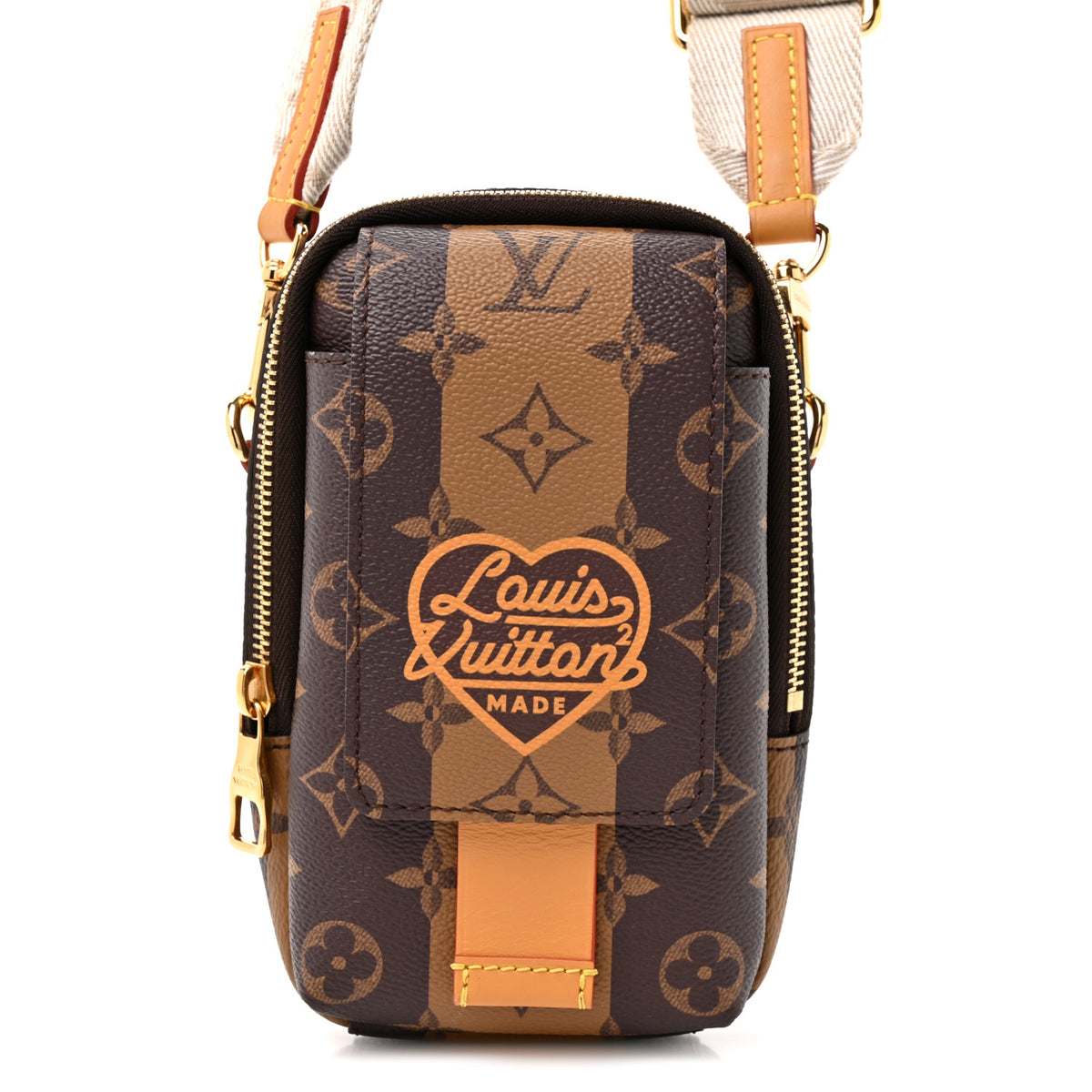 Louis Vuitton X NIGO Reverse Monogram Flat Double Phone Pouch 7 of 9