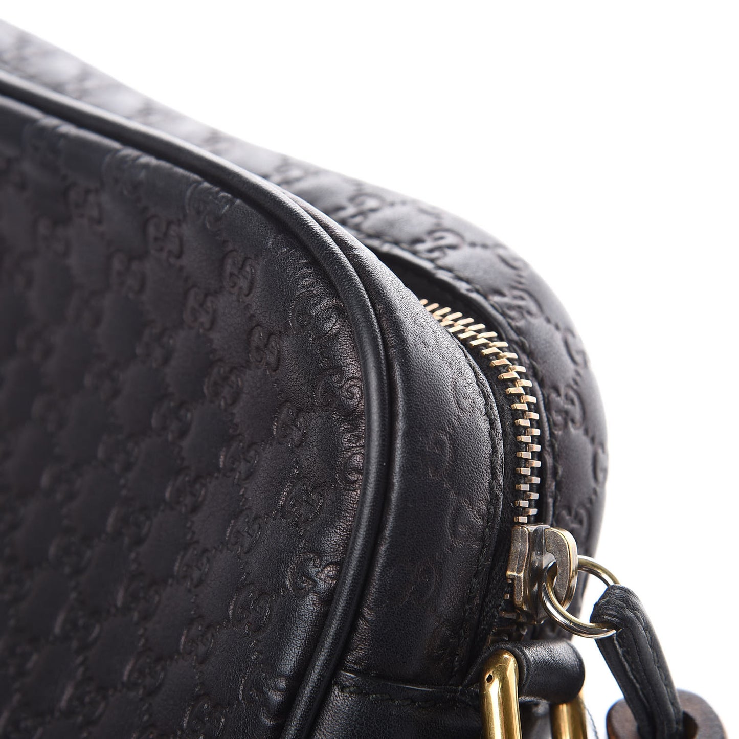 Microguccissima Sunshine Disco Crossbody Bag Black