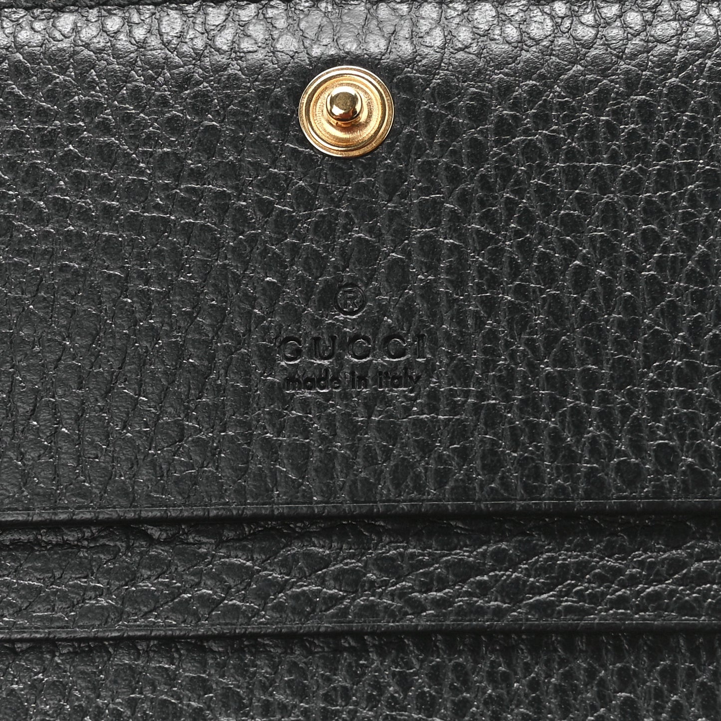 Dollar Calfskin GG Supreme Monogram GG Marmont Card Case Black Beige Ebony
