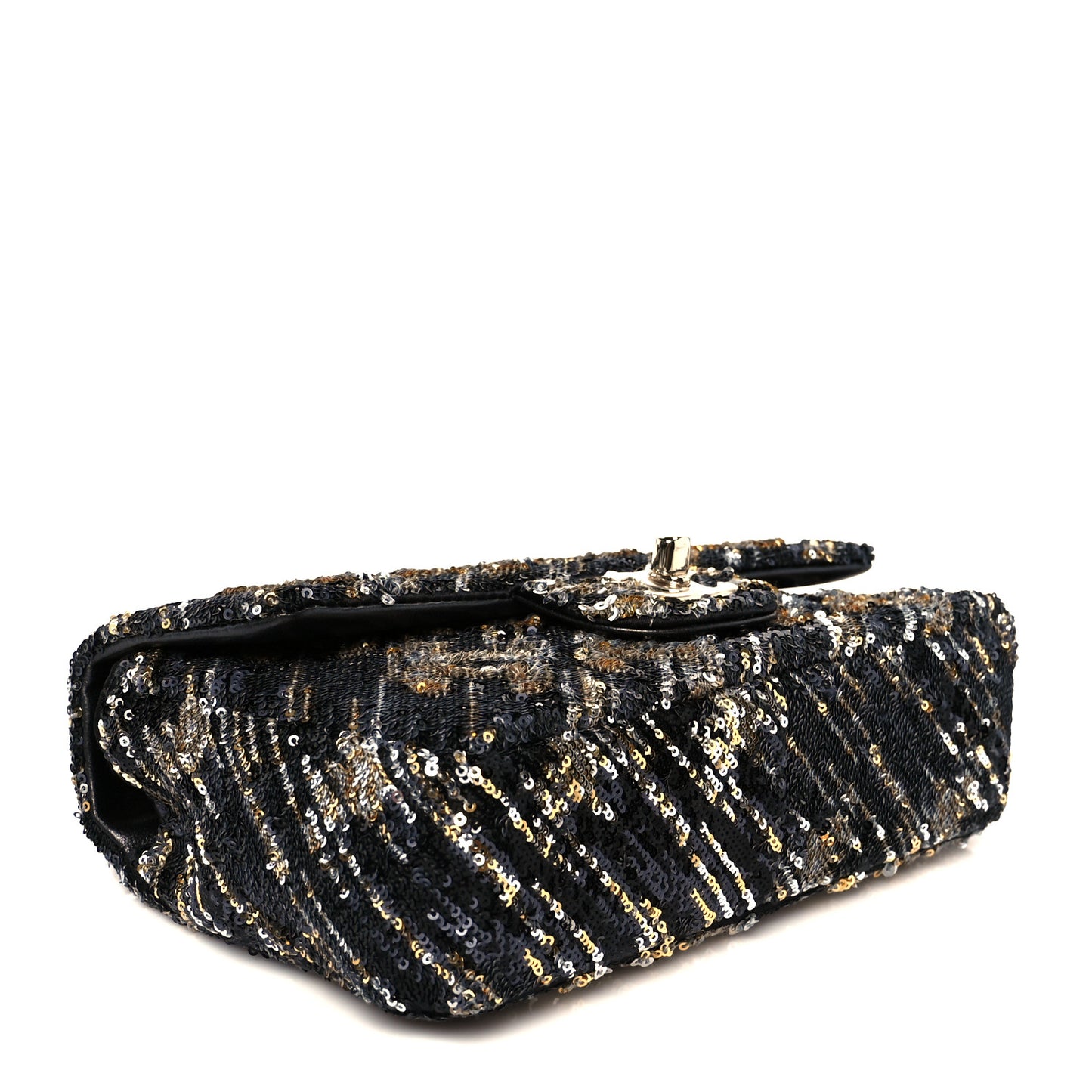 Sequin Mini Rectangular Flap Gold Silver