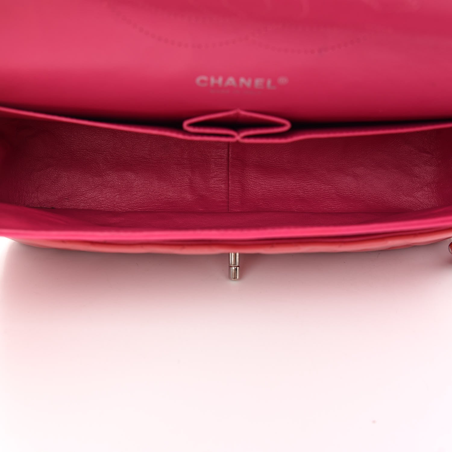 Chanel Patent Quilted Jumbo Double Flap Pink 6 of 10