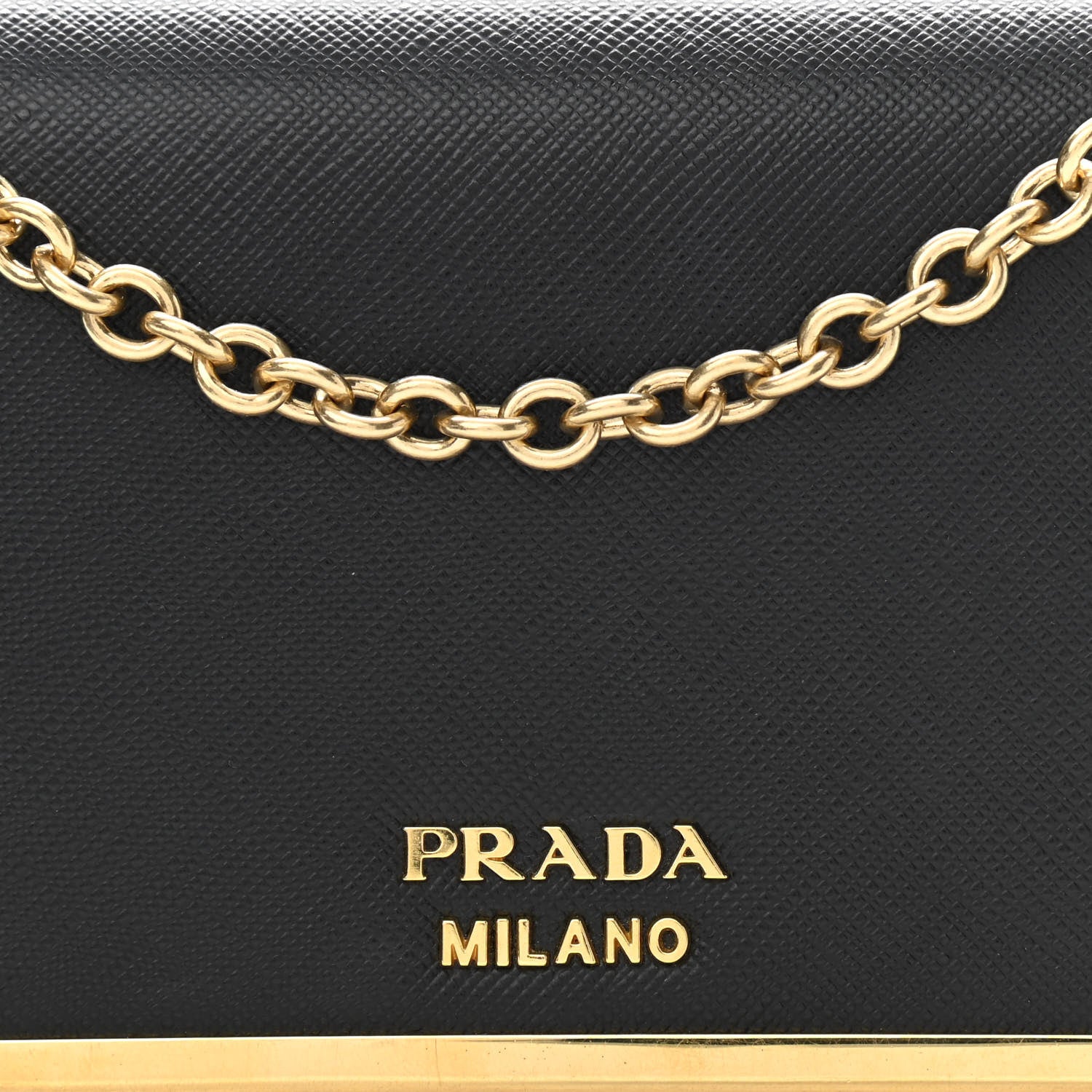 Prada Saffiano Mini Cahier Crossbody Bag Black 6 of 9
