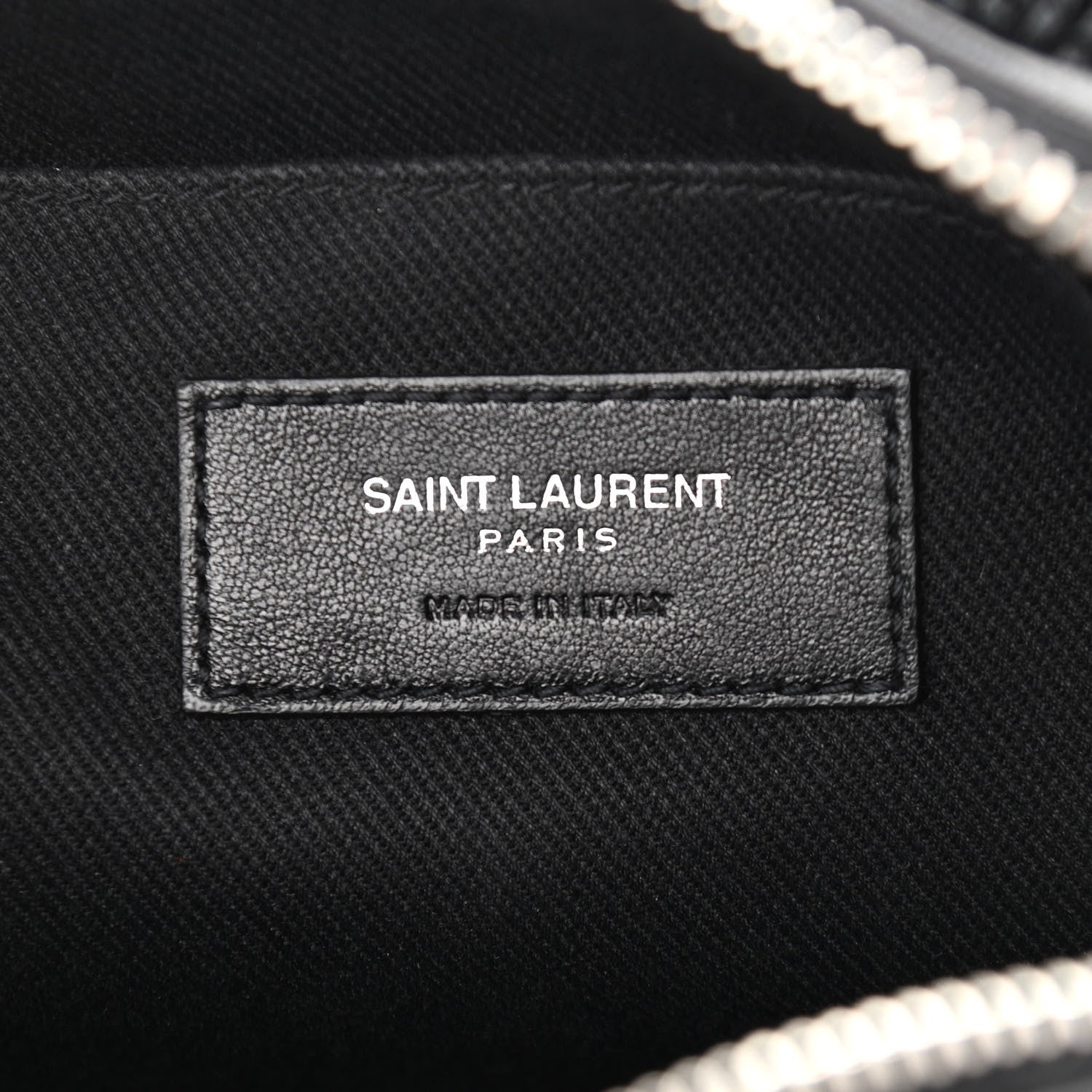 Saint Laurent Raffia Canvas Monogram Lou Camera Bag Black 6 of 11