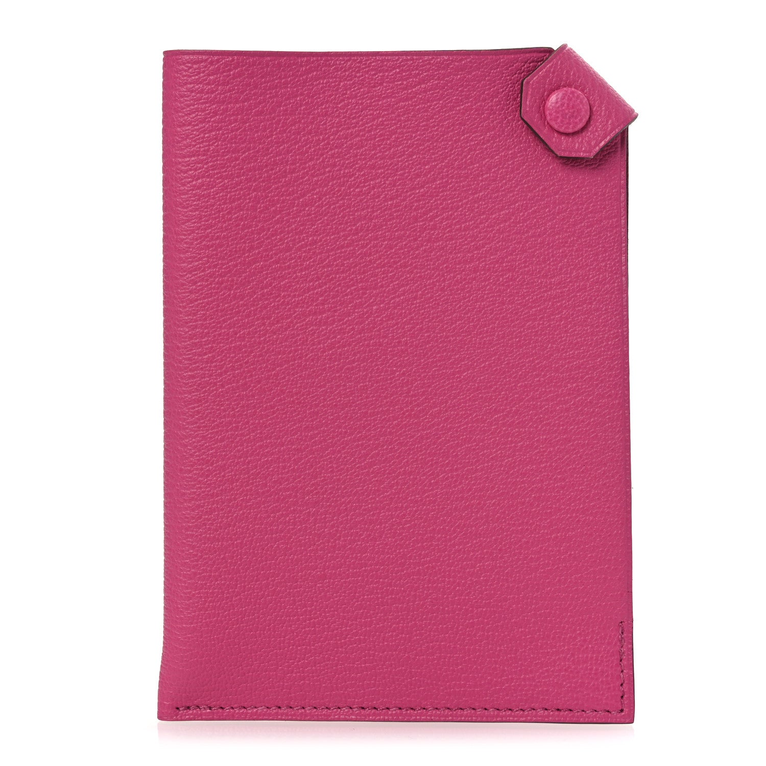 Hermes Chevre Chamkila Tarmac PM Passport Holder  Rose Tyrien 1 of 8