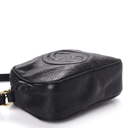 Gucci Pebbled Calfskin Mini Soho Disco Bag Black 4 of 12