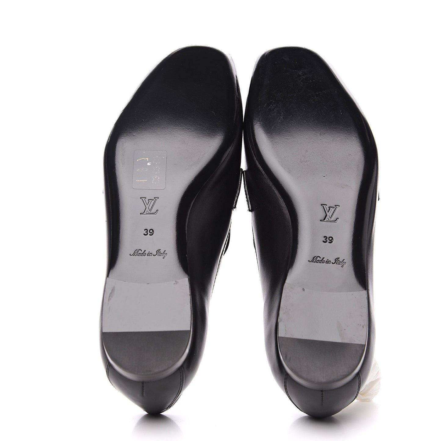 Calfskin Upper Case Flat Loafer 39 Black