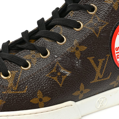 Louis Vuitton Calfskin Monogram World Tour Sneaker Boot 38.5 14 of 20