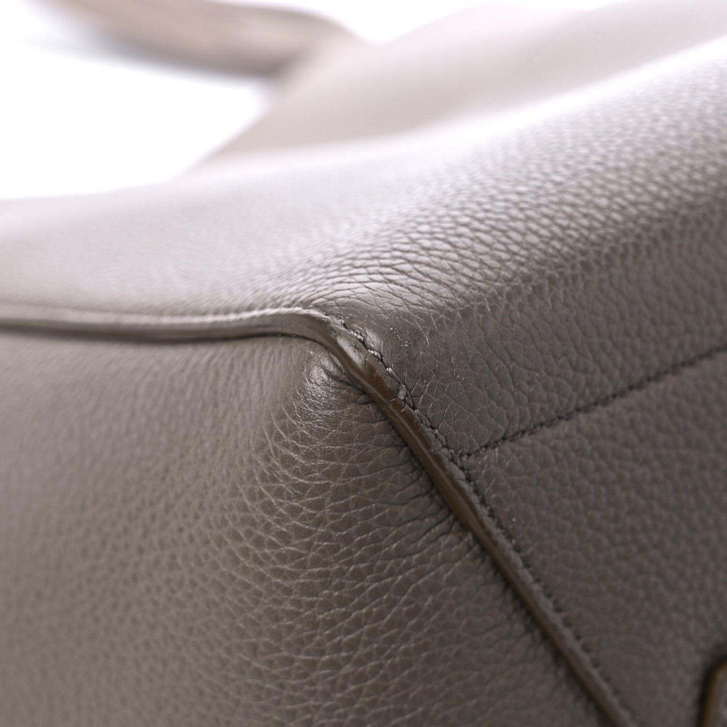 Celine Soft Grained Calfskin Sangle Bucket Bag Taupe 9 of 16