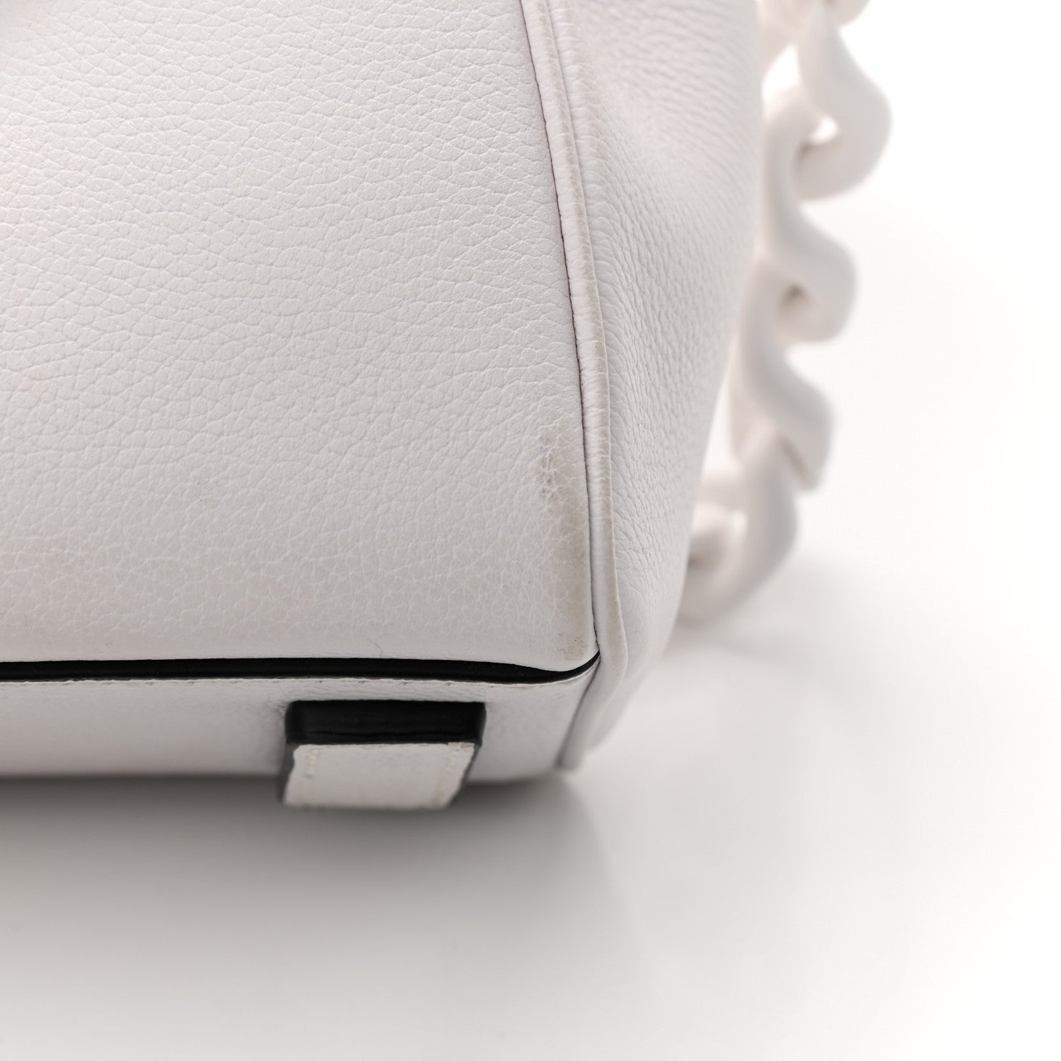Versace Grained Calfskin Small La Medusa Top Handle Bag White 15 of 15