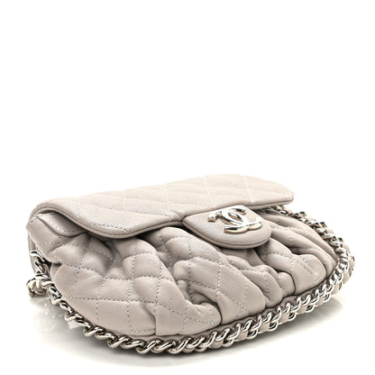 Chanel Washed Lambskin Quilted Mini Chain Around Flap Taupe 3 of 10