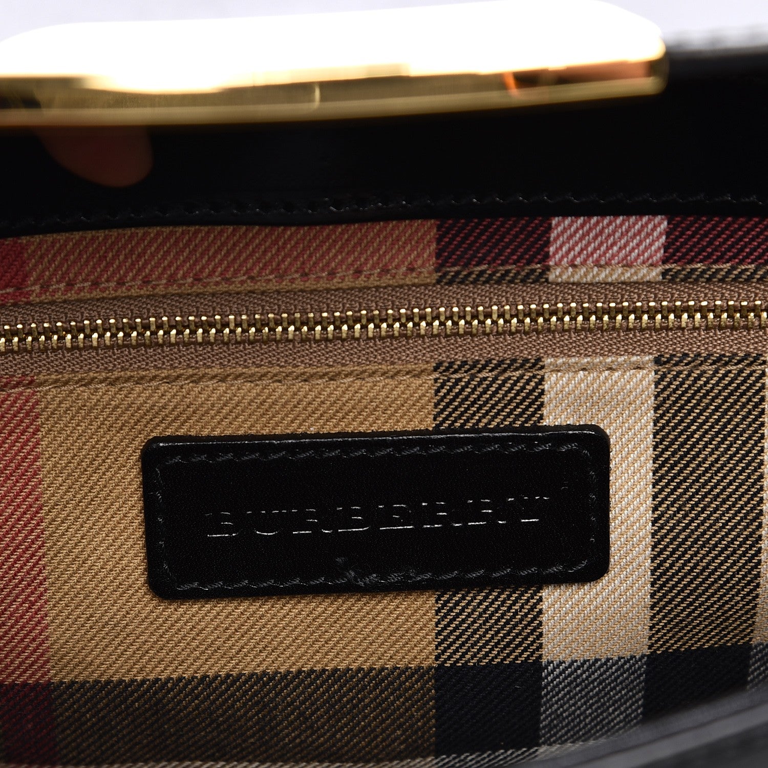 Burberry Polished Bridle Leather Small Abbott Crossbody Black 6 of 7