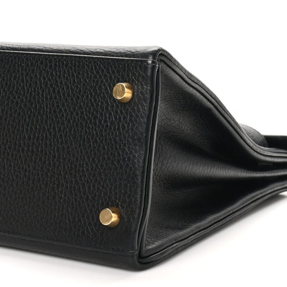 Hermes Taurillon Clemence Kelly Retourne 28 Black 9 of 9