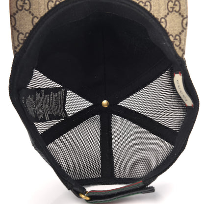 Gucci GG Supreme Monogram Tiger Print Baseball Hat XL Beige 5 of 9