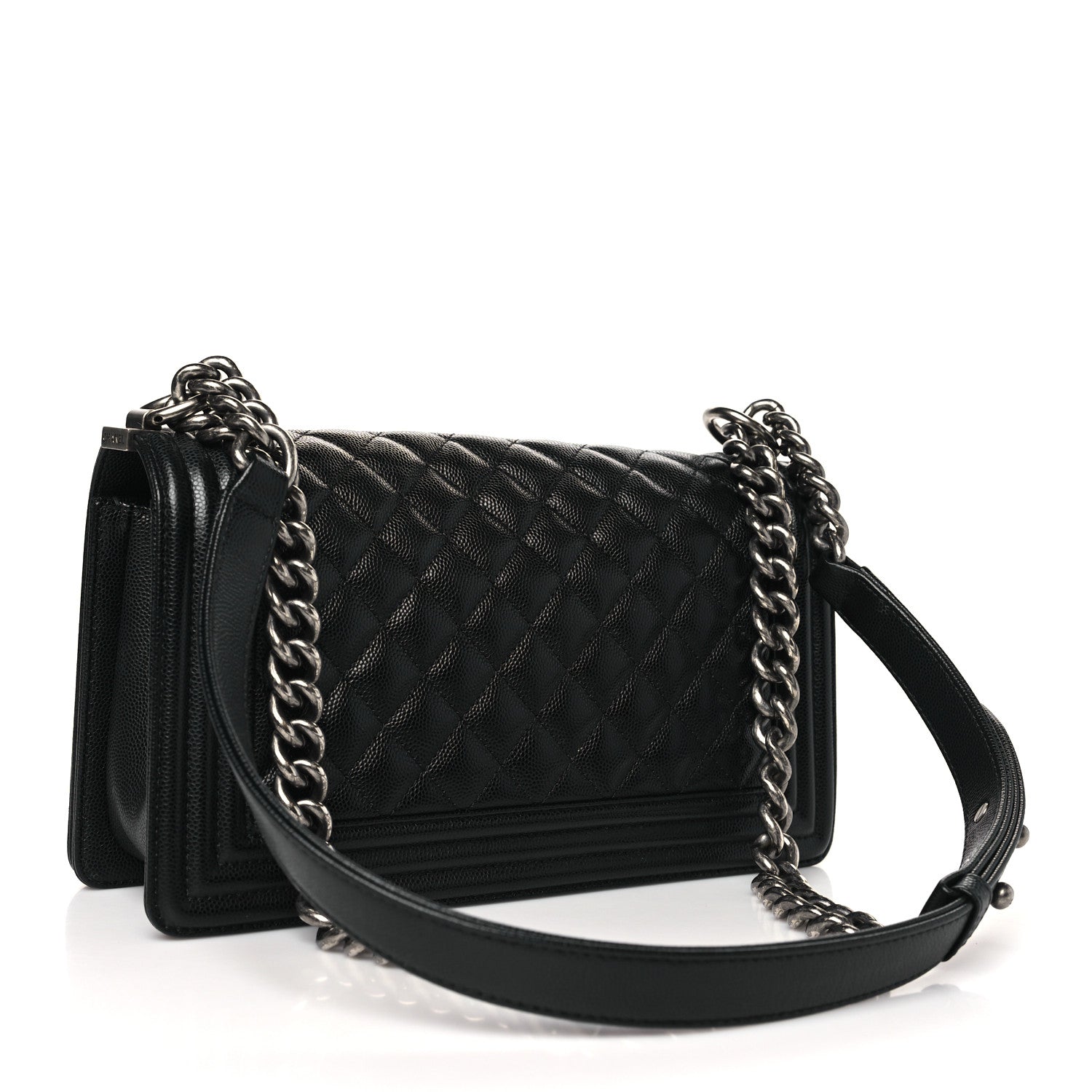 Chanel Caviar Quilted Medium Boy Flap Black 3 of 11
