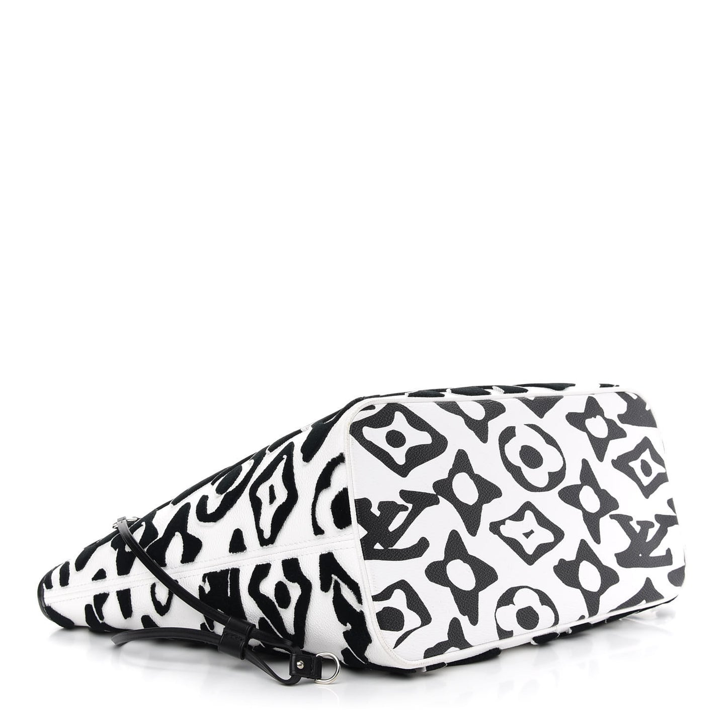 X UF Tufted Monogram Neverfull MM Black White