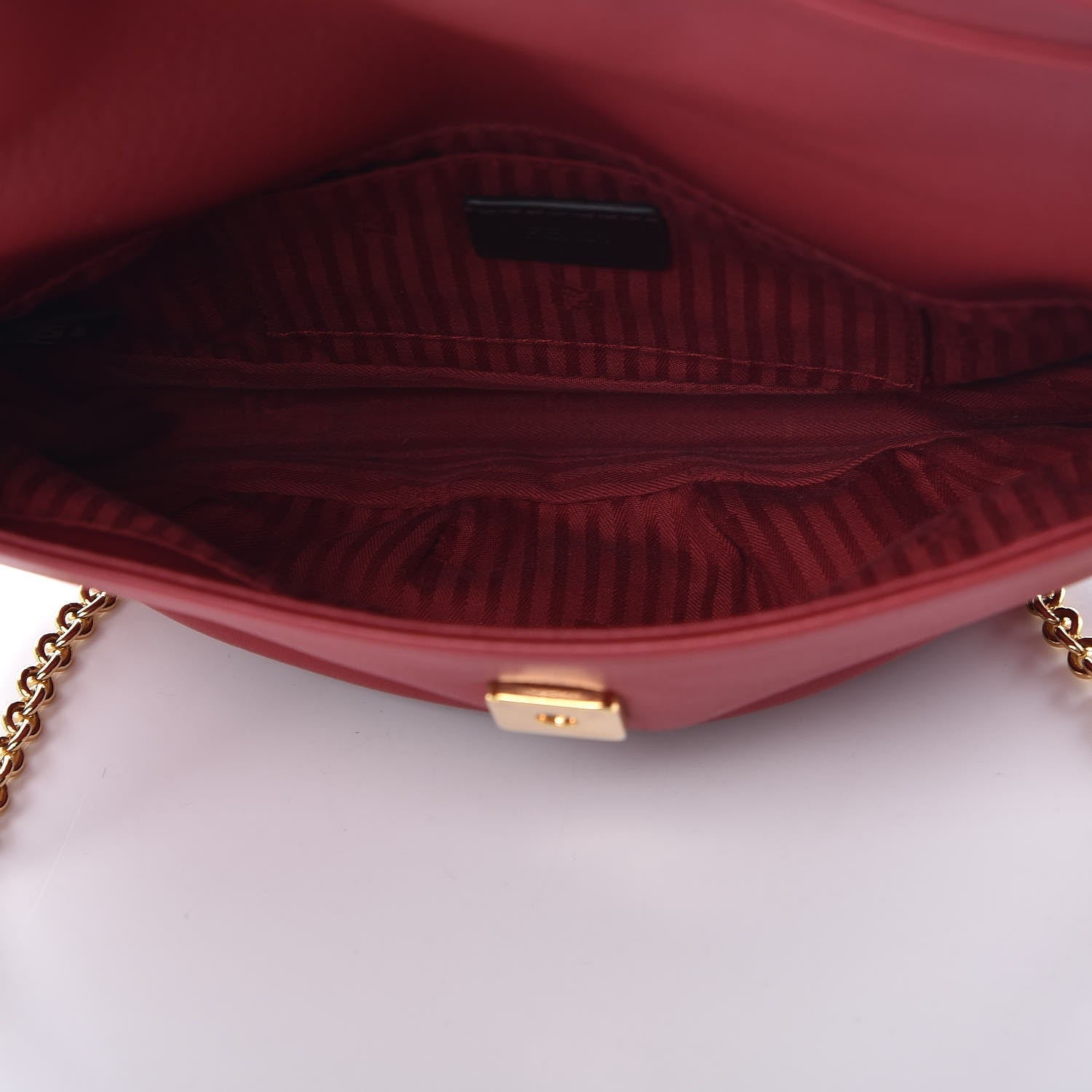 Fendi Vitello Dolce Fendista Pouchette Crossbody Mattone Plaster 5 of 8