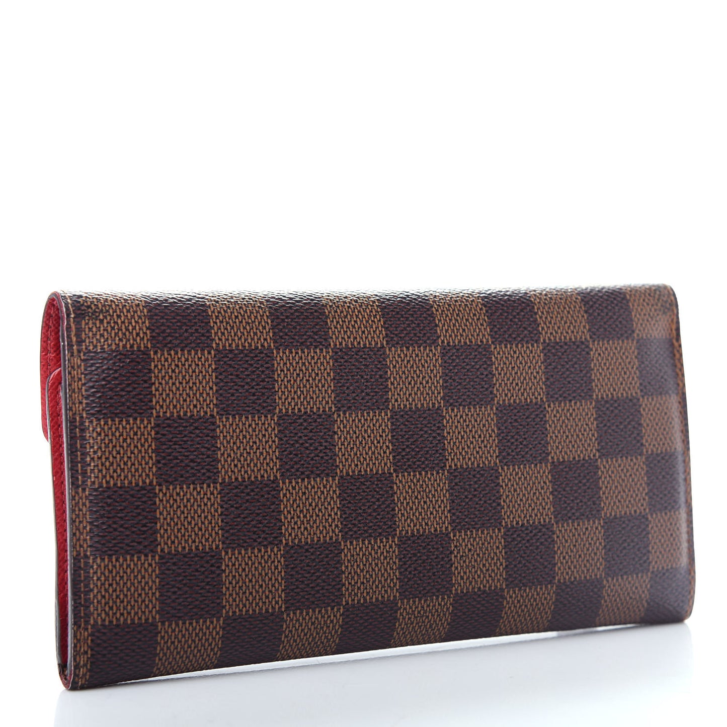 Damier Ebene Josephine Wallet Red