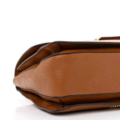 Miu Miu Goatskin Madras Shoulder Bag Cuoio 11 of 16