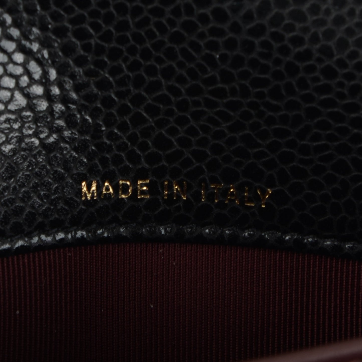Caviar Quilted Wallet On Removable Chain Black