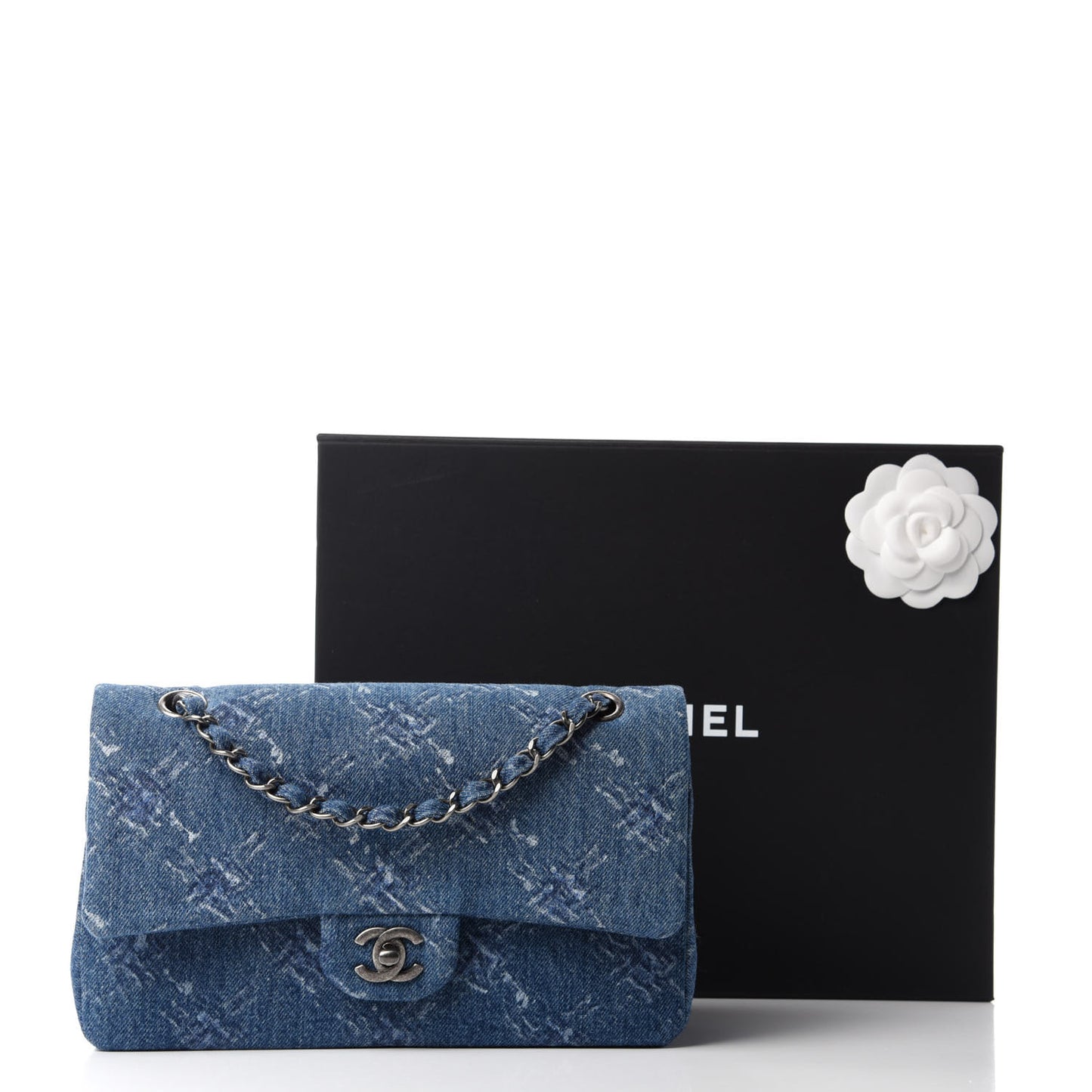Denim Medium Double Flap Blue