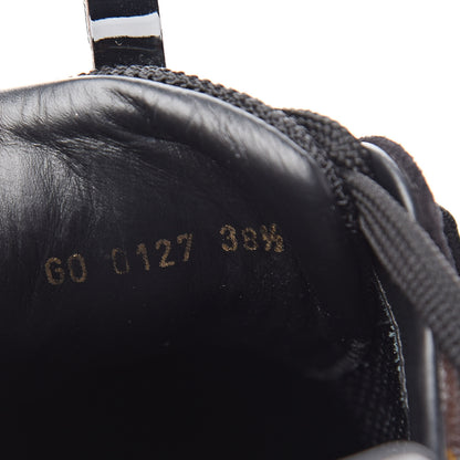 Louis Vuitton Suede Monogram Run Away Sneakers 38.5 Black 8 of 10