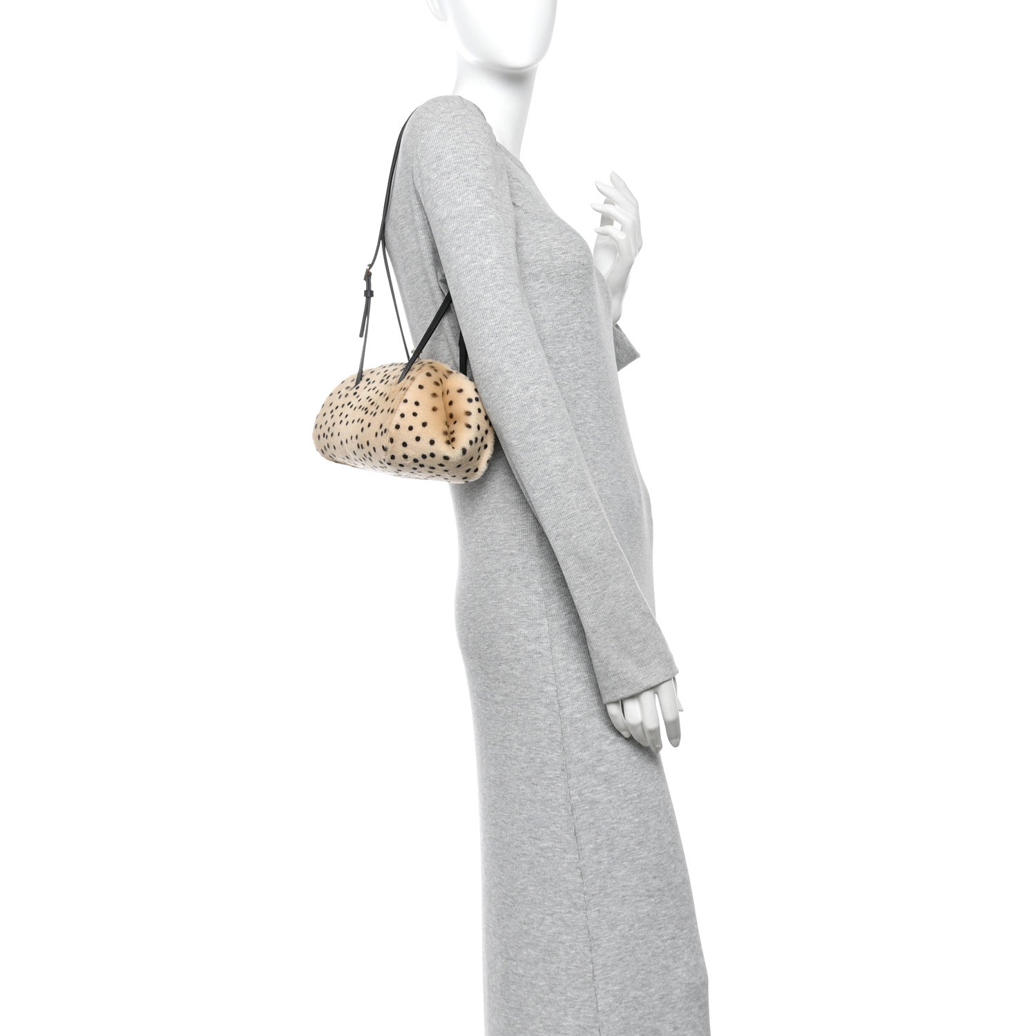 Chanel Pony Hair Cheetah Print Pretty CC Clutch With Strap Light Beige Black 2 of 11