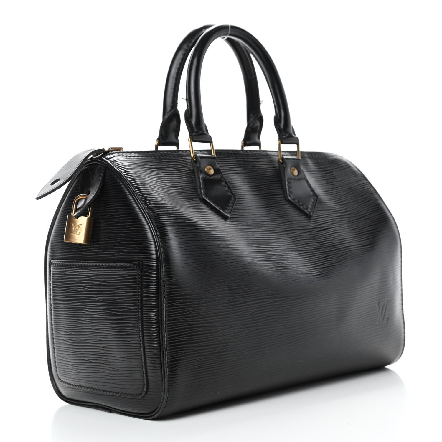 Louis Vuitton Epi Speedy 25 Black 2 of 6
